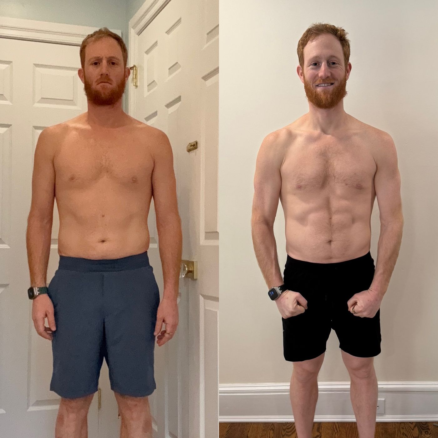 Before-and-after transformation of a Tunnel Vision Training client (2 of 9)