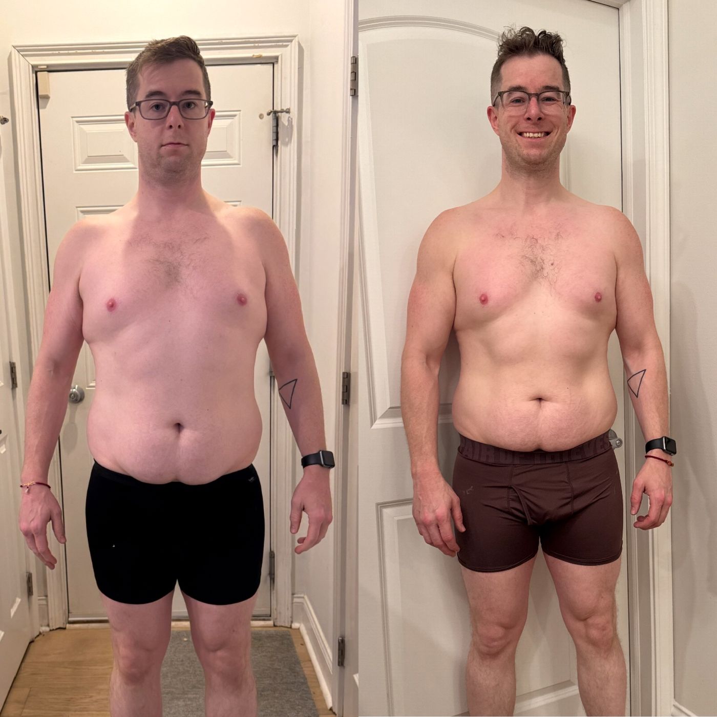 Before-and-after transformation of a Tunnel Vision Training client (7 of 9)