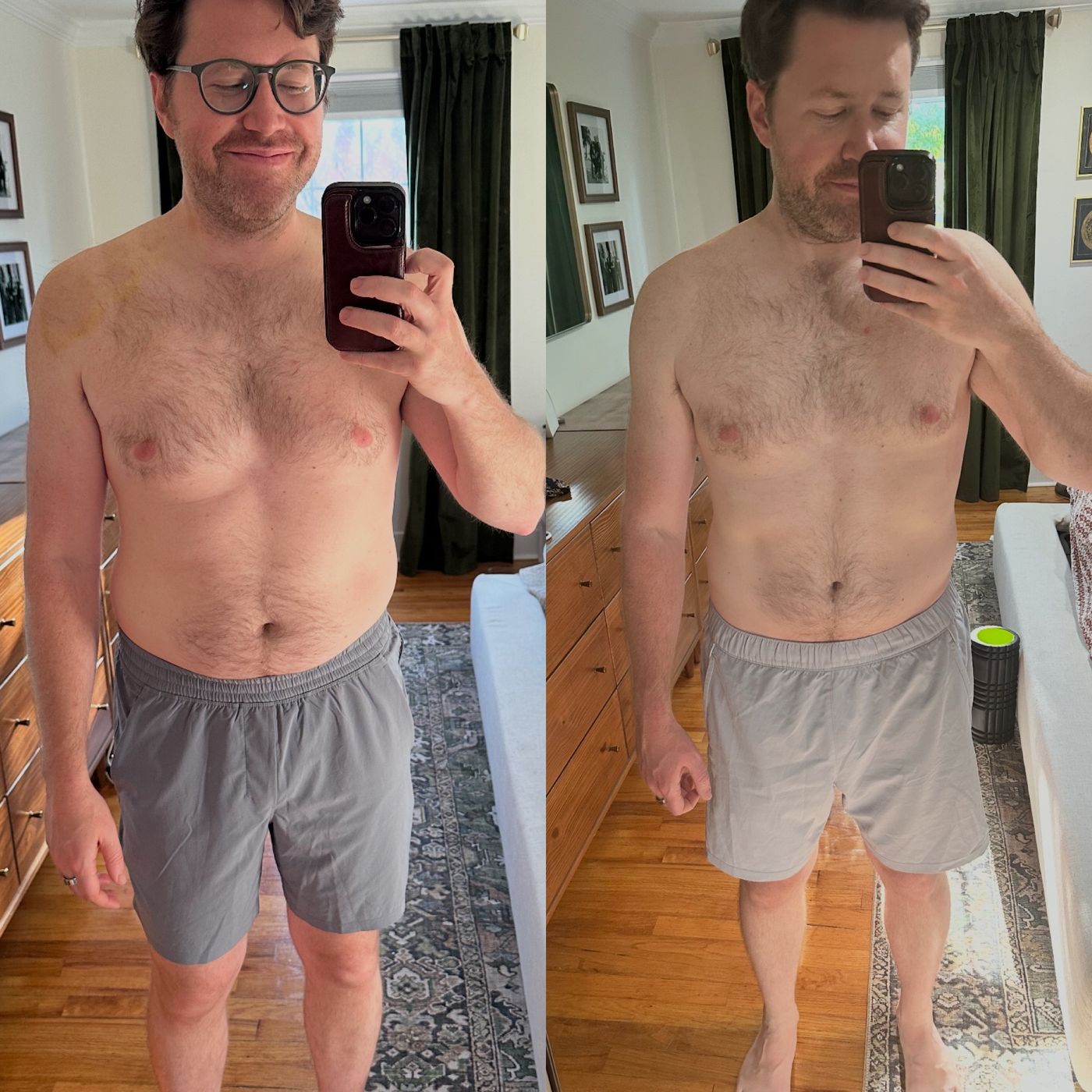 Before-and-after transformation of a Tunnel Vision Training client (1 of 9)