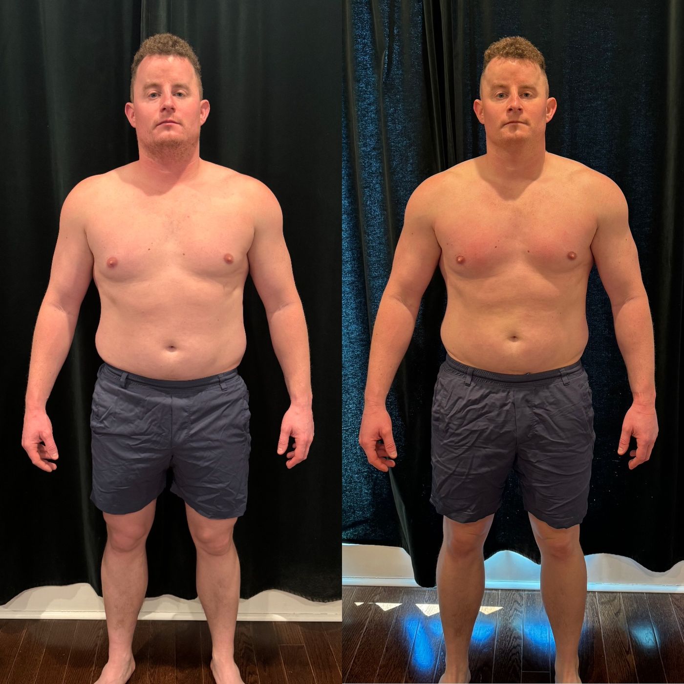 Before-and-after transformation of a Tunnel Vision Training client (3 of 9)
